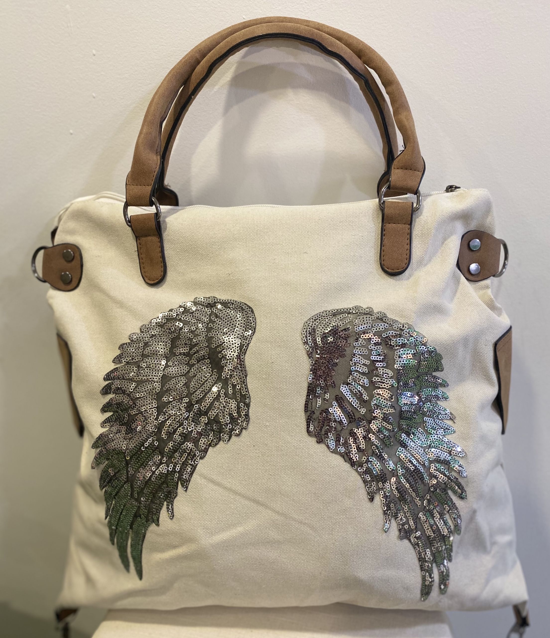 BOLSO ALAS BLANCO - almabalinesa