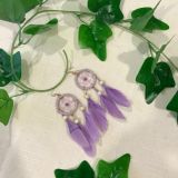 PENDIENTES ATRAPASUEÑOS MORADOS