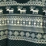 VESTIDO ELÁSTICO VERDE CON RENOS